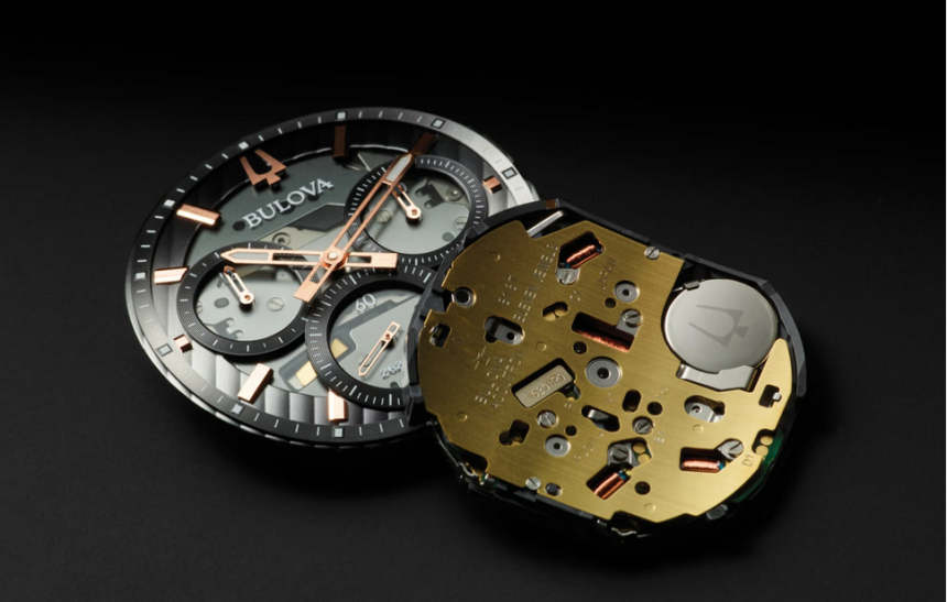 Високочестотен механизъм Bulova от модела Curve. Източник: www.teddybaldassarre.com