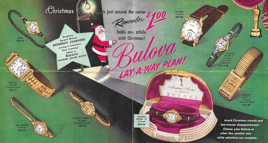 Добова reklama na dámské modely Bulova. Zdroj: www.mybulova.com