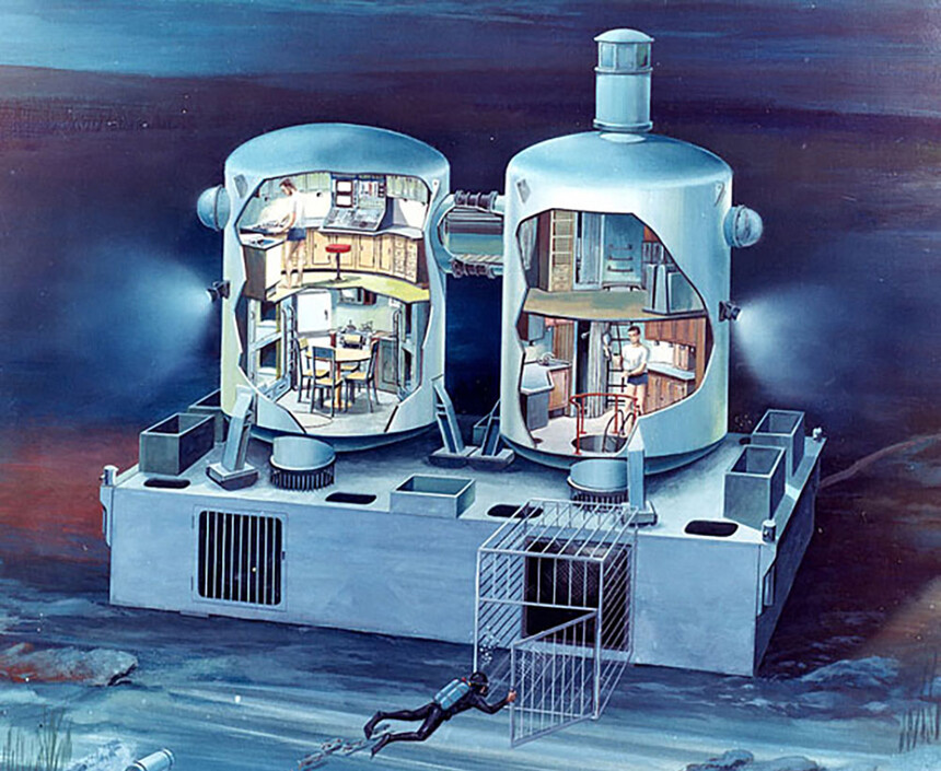 Станцията Tektite; източник: General Electric Company
