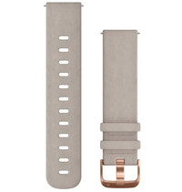 Кожена каишка Garmin 20mm (за Venu, Venu Sq, Venu Sq 2, Venu 2 plus и др.), сива, Quick Release, 010-12691-07