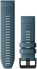 Каишка Garmin QuickFit 26 мм, силиконова, синя, черна катарама (Fenix 7X/6X/5X, Tactix и др.)