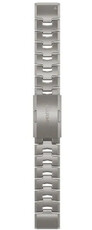 Титаниева гривна Garmin 22mm (pro Garmin Fenix 8/7/6 (47mm), Epix 2 aj.), сребърен, QuickFit