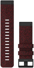 Найлонова каишка Garmin 26mm (за Garmin Fenix 8/7X/6X (51mm), Tactix и др.), червена, QuickFit, 010-12864-06