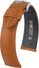 Светлокафява кожена каишка Hirsch Camelgrain Pro Skin L 01009010-2