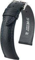 Черна кожена каишка Hirsch Camelgrain L 01009050-2 (Teletina)