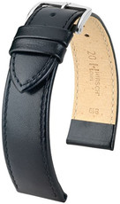 Черна кожена каишка Hirsch Osiris L 03475050-2 (Teletina)