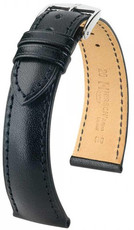 Черна кожена каишка Hirsch Siena L 04202050-2 (Teletina)
