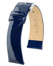 Тъмносиня кожена каишка Hirsch Diva M 01536180-2 (Teletina)