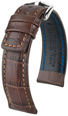 Тъмнокафява кожена каишка Hirsch Grand Duke L 02528010-2 (Teletina)