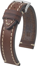 Кафява кожена каишка Hirsch Liberty L 10900210-2, телешка ложа, удължена дължина
