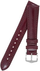 Бургундска кожена каишка Hirsch Siena L 04202060-2 (Teletina)