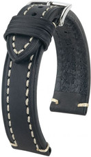 Черна кожена каишка Hirsch Liberty XL 10920250-2 (Teletina)