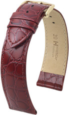 Винена кожена каишка Hirsch Crocograin M 12302860-1 (Teletina)