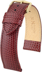 Бургундска кожена каишка Hirsch Rainbow M 12302660-1 (Teletina)