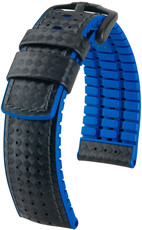 Черна каишка Hirsch Ayrton L 0918092050-5 (телешка кожа / естествен каучук)
