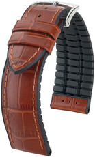 Кафява каишка Hirsch Paul L 0925028070-2 (телешка кожа / естествен каучук)