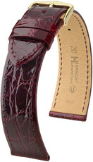 Бургундска кожена каишка Hirsch Genuine Croco L 18920860-1 (крокодилска кожа) Hirsch selection