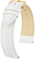 Бяла кожена каишка Hirsch Duke M 01028101-1 (Teletina)