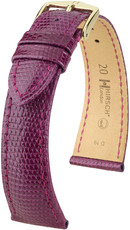 Лилава кожена каишка Hirsch London L 04366087-1 (гущерска кожа) Hirsch selection