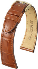Кафява кожена каишка Hirsch London L 04307079-1 (алигаторска кожа)