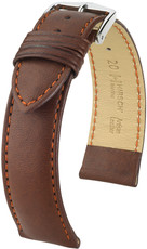 Кафява кожена каишка Hirsch Merino L 01206070-2 (овча кожа)