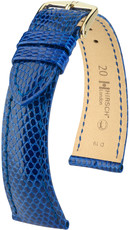 Синя кожена каишка Hirsch London L 04366085-1 (гущерска кожа) Hirsch selection