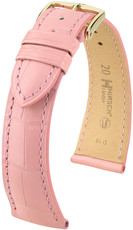 Светлорозова кожена каишка Hirsch London M 04307122-1 (алигаторска кожа) Hirsch selection