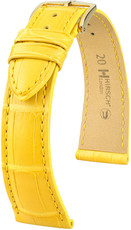 Жълта кожена каишка Hirsch London L 04307072-1 (алигаторска кожа) Hirsch selection