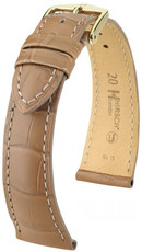 Бежова кожена каишка Hirsch London M 04207199-1 (алигаторска кожа) Hirsch Selection