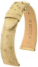 Бежова кожена каишка Hirsch Massai Ostrich L 04262090-1 (щраусова кожа) Hirsch Selection