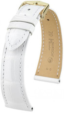 Бяла кожена каишка Hirsch London M 04207100-1 (алигаторска кожа) Hirsch Selection