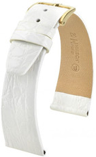 Бяла кожена каишка Hirsch Prestige M 02208100-1 (крокодилска кожа) Hirsch Selection