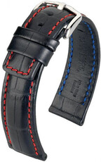 Черна кожена каишка Hirsch Grand Duke XL 02528250-2 (Teletina)