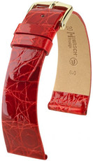 Червена кожена каишка Hirsch Prestige M 02208120-1 (крокодилска кожа) Hirsch Selection