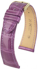 Лилава кожена каишка Hirsch London M 04207187-1 (алигаторска кожа) Hirsch Selection