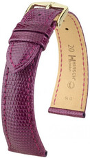 Лилава кожена каишка Hirsch London M 04266187-1 (гущерска кожа) Hirsch Selection