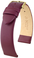 Кожена каишка Hirsch Toronto M 03702186-1, лилава, телешка кожа, дължина M, Quick Release