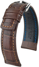 Тъмнокафява кожена каишка Hirsch Grand Duke XL 02528210-2 (Teletina)