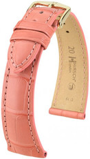 Розова кожена каишка Hirsch London M 04207125-1 (алигаторска кожа) Hirsch Selection