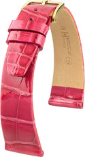 Розова кожена каишка Hirsch Prestige M 02207124-1 (алигаторска кожа) Hirsch Selection