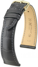 Сива кожена каишка Hirsch London M 04207139-1 (алигаторска кожа) Hirsch Selection