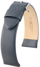 Кожена каишка Hirsch Toronto M 03702130-2, сива, телешка кожа, дължина M, Quick Release