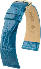 Светлосиня кожена каишка Hirsch Prestige L 02208083-1 (крокодилска кожа) Hirsch Selection