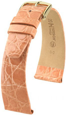 Светлооранжева кожена каишка Hirsch Prestige M 02208122-1 (крокодилска кожа) Hirsch Selection