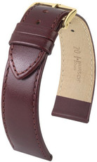 Бургундска кожена каишка Hirsch Osiris L 03475060-1 (Teletina)