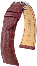 Бургундска кожена каишка Hirsch Regent M 04107169-2 (алигаторска кожа) Hirsch Selection