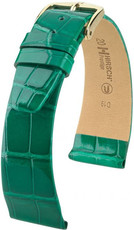 Зелена кожена каишка Hirsch Prestige M 02307140-1 (алигаторска кожа) Hirsch Selection