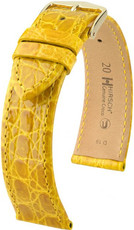 Жълта кожена каишка Hirsch Genuine Croco M 01808172-1 (крокодилска кожа) Hirsch Selection