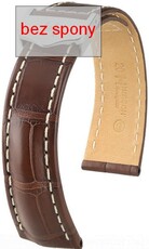 Кафява кожена каишка Hirsch Navigator 07007419-2 (алигаторска кожа)