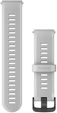 Каишка Garmin Forerunner 745, силиконова, бяла, черна катарама